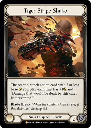 Image of Tiger Stripe Shuko [UPR158] (Uprising)  Rainbow Foil