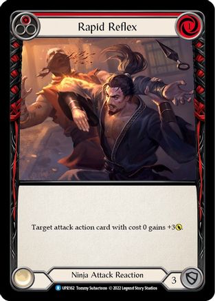 Image of Rapid Reflex (Red) [UPR162] (Uprising)  Rainbow Foil