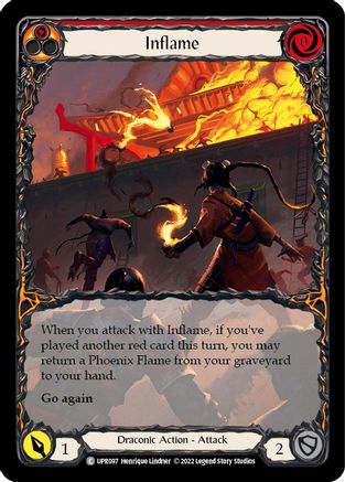 Image of Inflame (Extended Art) [UPR097] (Uprising)  Rainbow Foil