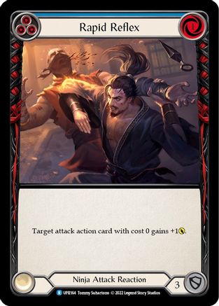 Image of Rapid Reflex (Blue) [UPR164] (Uprising)  Rainbow Foil