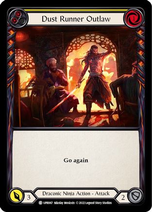 Image of Dust Runner Outlaw (Yellow) [UPR067] (Uprising)  Rainbow Foil