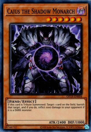 Image of Caius the Shadow Monarch [OP19-EN004] Super Rare