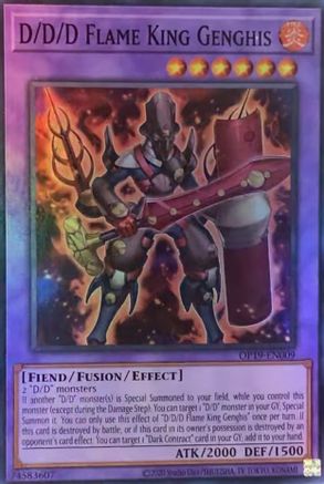 Image of D/D/D Flame King Genghis [OP19-EN009] Super Rare