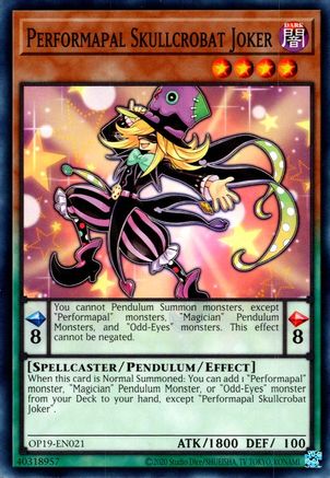 Image of Performapal Skullcrobat Joker [OP19-EN021] Common