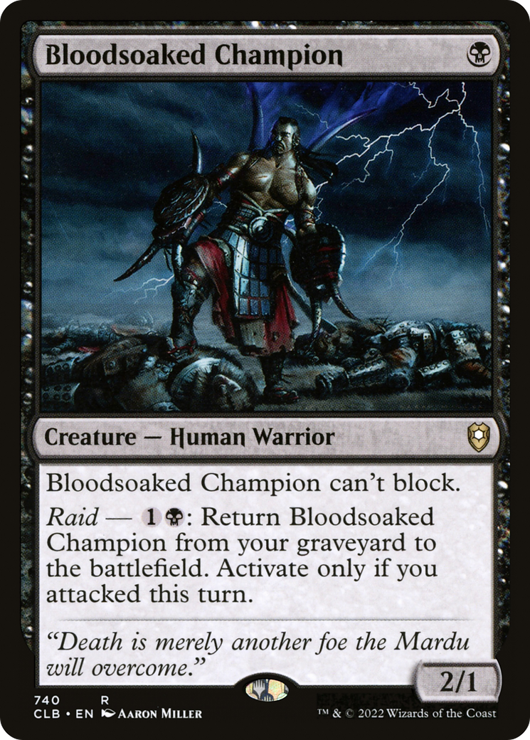 Image of Bloodsoaked Champion [Commander Legends: Battle for Baldur's Gate]