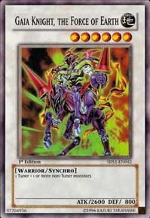 Image of Gaia Knight, the Force of Earth [5DS1-EN042] Super Rare