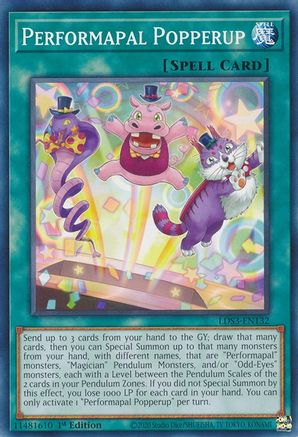 Image of Performapal Popperup [LDS3-EN132] Common