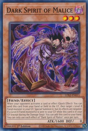 Image of Dark Spirit of Malice [LDS3-EN011] Common