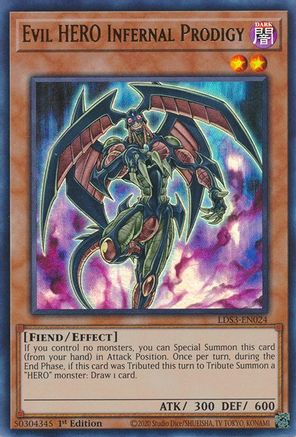 Image of Evil HERO Infernal Prodigy [LDS3-EN024] Ultra Rare