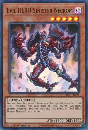 Image of Evil HERO Sinister Necrom [LDS3-EN026] Ultra Rare