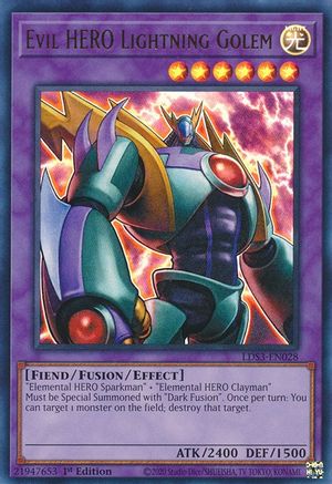 Image of Evil HERO Lightning Golem [LDS3-EN028] Ultra Rare