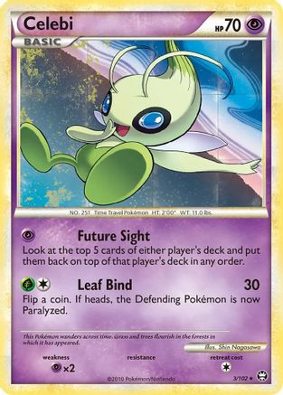 Image of Celebi (3/102) (Movie Exclusive) [HeartGold & SoulSilver: Triumphant]