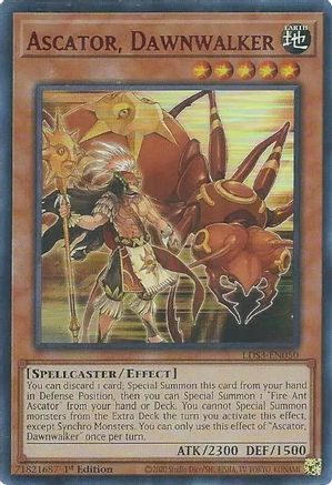 Image of Ascator, Dawnwalker (Red) [LDS3-EN050] Ultra Rare