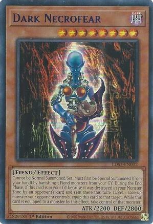 Image of Dark Necrofear (Blue) [LDS3-EN002] Ultra Rare