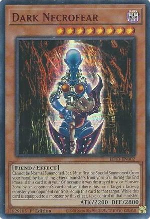 Image of Dark Necrofear (Red) [LDS3-EN002] Ultra Rare