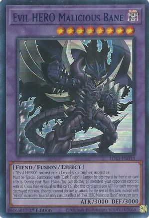 Image of Evil HERO Malicious Bane (Blue) [LDS3-EN033] Ultra Rare