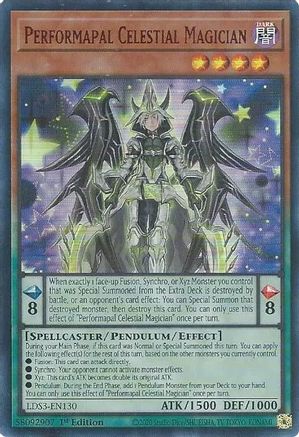 Image of Performapal Celestial Magician (Red) [LDS3-EN130] Ultra Rare