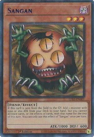 Image of Sangan (Blue) [LDS3-EN001] Ultra Rare