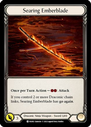 Image of Searing Emberblade [FAI002] (Uprising Fai Blitz Deck)