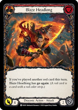 Image of Blaze Headlong [FAI010] (Uprising Fai Blitz Deck)