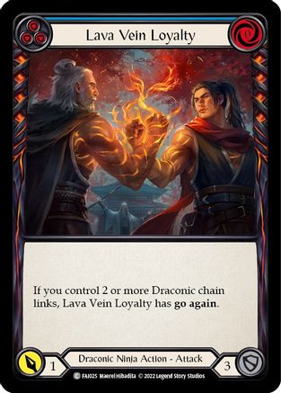 Image of Lava Vein Loyalty (Blue) [FAI025] (Uprising Fai Blitz Deck)