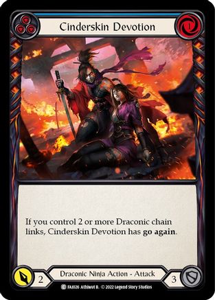 Image of Cinderskin Devotion (Blue) [FAI026] (Uprising Fai Blitz Deck)