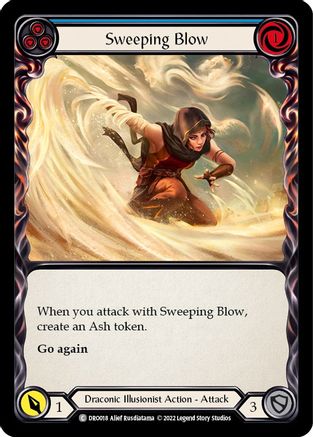 Image of Sweeping Blow (Blue) [DRO018] (Uprising Dromai Blitz Deck)