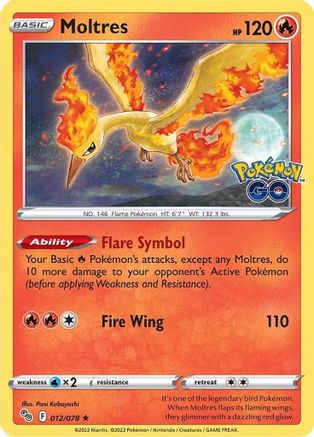 Image of Moltres (012/078) [Pokémon GO]