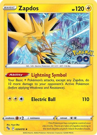 Image of Zapdos (029/078) [Pokémon GO]