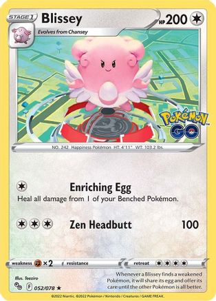 Image of Blissey (052/078) [Pokémon GO]