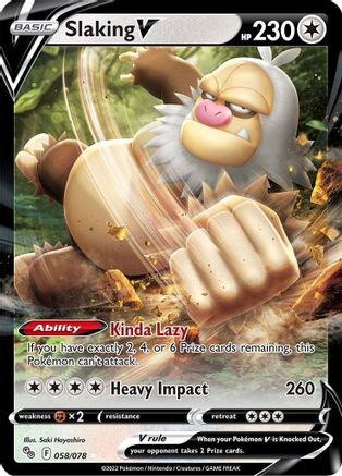 Image of Slaking V (058/078) [Pokémon GO]