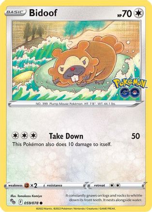 Image of Bidoof (059/078) [Pokémon GO]