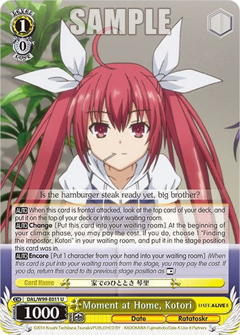 Image of Moment at Home, Kotori [Date A Live Vol.2]