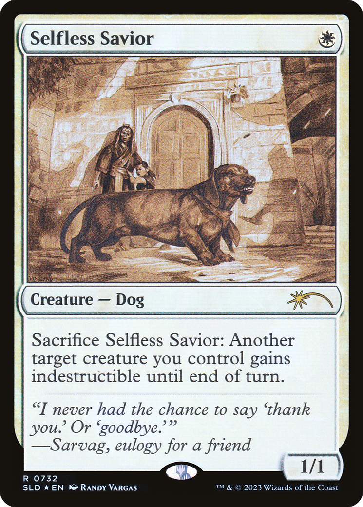 Image of Selfless Savior (Sketch) [Secret Lair Drop Promos]