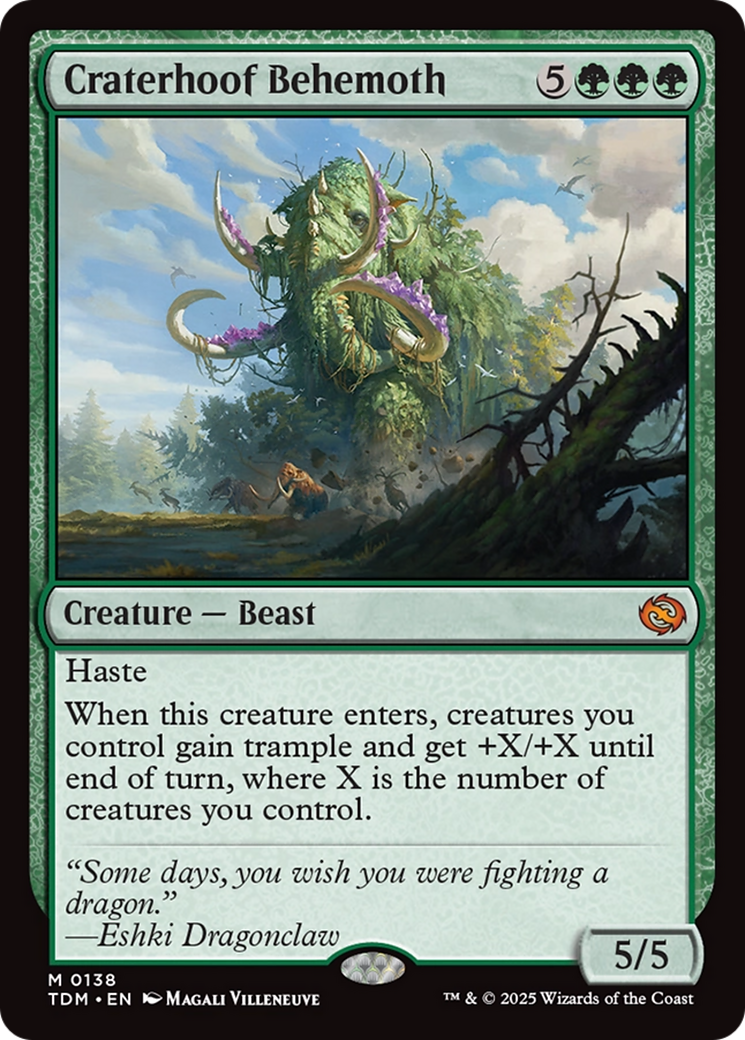Image of Craterhoof Behemoth [Tarkir: Dragonstorm]