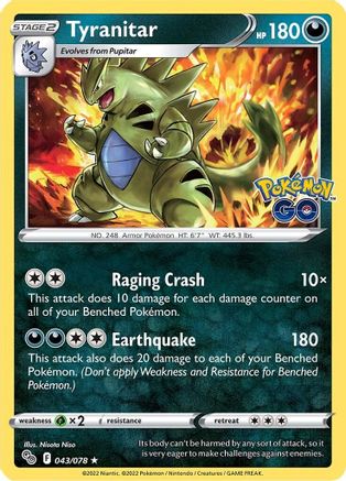 Image of Tyranitar (043/078) [Pokémon GO]