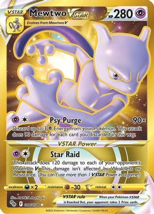 Image of Mewtwo VSTAR (086/078) [Pokémon GO]