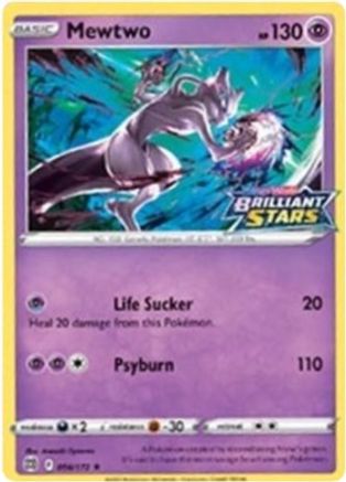 Image of Mewtwo (056/172) (Brilliant Stars Stamped) [Sword & Shield: Brilliant Stars]