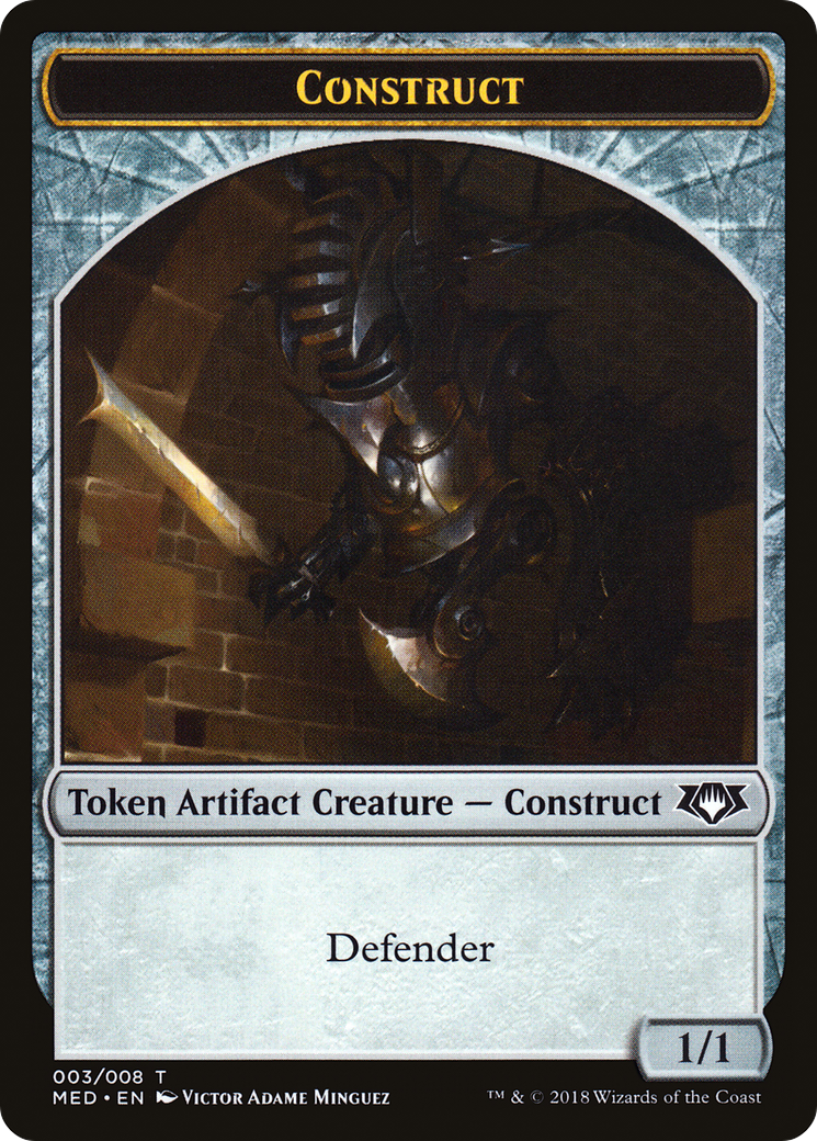 Image of Construct Token (3) [Mythic Edition Tokens]