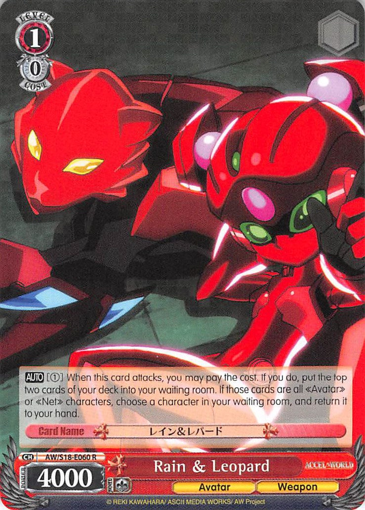 Image of Rain & Leopard (AW/S18-E060 R) [Accel World]