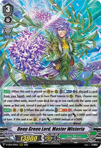 Deep Green Lord, Master Wisteria (D-VS04/079EN) [V Clan Collection Vol.4]