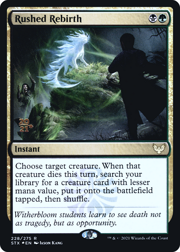 Image of Rushed Rebirth [Strixhaven: School of Mages Prerelease Promos]