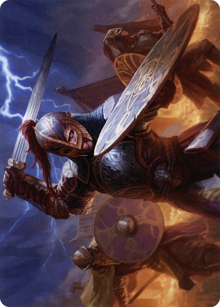 Image of Beskir Shieldmate Art Card [Kaldheim Art Series]