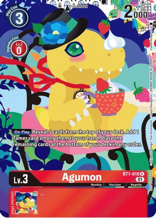 Image of Agumon [BT1-010] (Tamer's Card Set 2 Floral Fun) [Release Special Booster Promos]