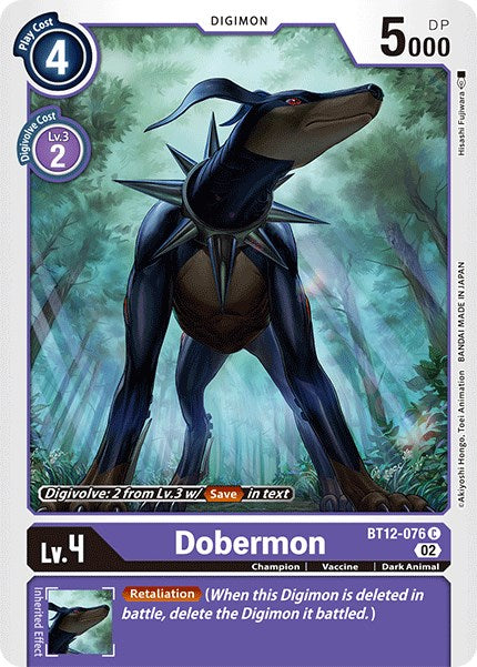 Image of Dobermon [BT12-076] [Across Time]