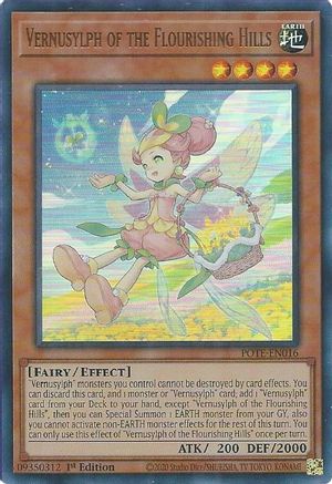 Image of Vernusylph of the Flourishing Hills [POTE-EN016] Ultra Rare