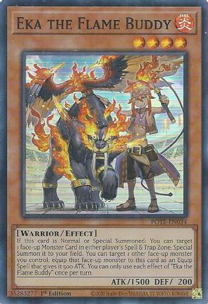 Image of Eka the Flame Buddy [POTE-EN034] Super Rare