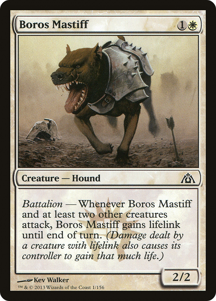 Image of Boros Mastiff [Dragon's Maze]