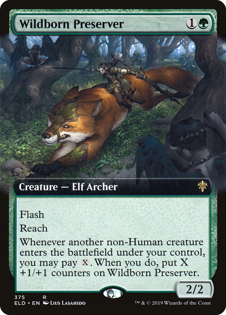 Image of Wildborn Preserver (Extended Art) [Throne of Eldraine]