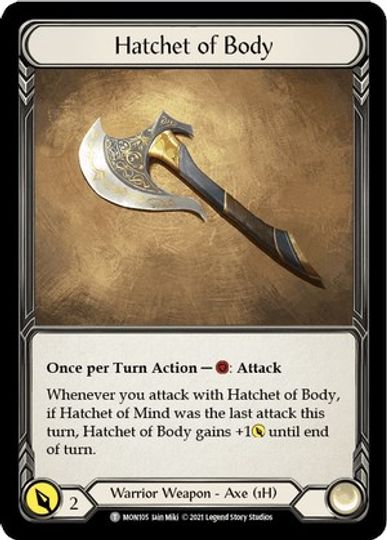 Image of Chane // Hatchet of Body [MON154 // MON105] (Monarch Unlimited)  Unlimited Normal